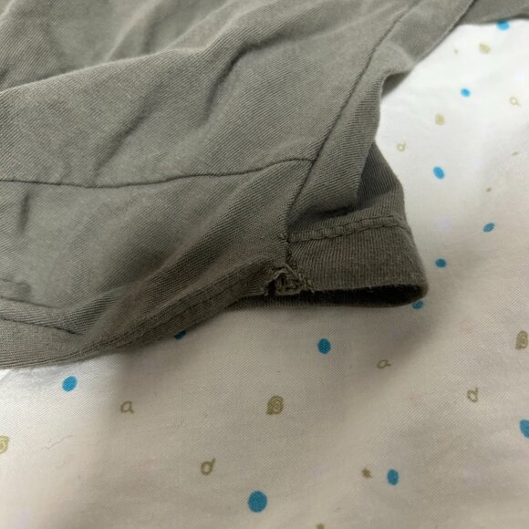 OAK + FORT Long Sleeve Crop Top - Green Wrap Knot - Picture 7 of 10